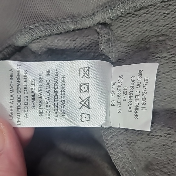 Cabelas Zip Up Hoodie 3-6 Months Gray - Picture 9 of 10